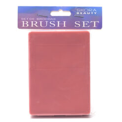 Set mini brocha + espejo Skora - 38986 - Rosa viejo