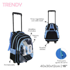Alternative view of Mochila carro Trendy 16'' - 30128
