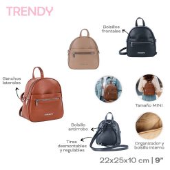 Alternative view of Mochila Trendy 9'' - 31838