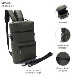Alternative view of Mochila matero Wanderlust - 39701