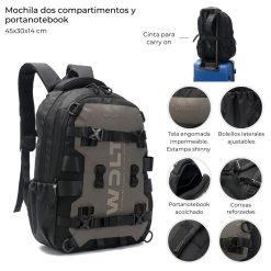 Alternative view of Mochila portanotebook Wanderlust 18'' - 44168