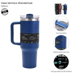 Alternative view of Vaso térmico Wanderlust 900 ml - 39429