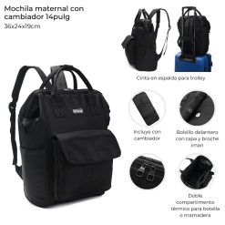 Alternative view of Mochila maternal Skora 14'' - 43321