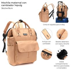 Alternative view of Mochila maternal Skora 14'' - 43322