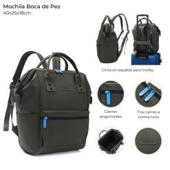Alternative view of Mochila boca de pez Skora - 43331