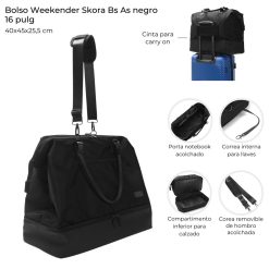 Alternative view of Bolso weekender Skora - 43933