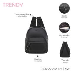 Alternative view of Mochila Trendy 12'' - 31884