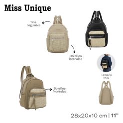 Alternative view of Mochila Miss Unique 11'' - 32084