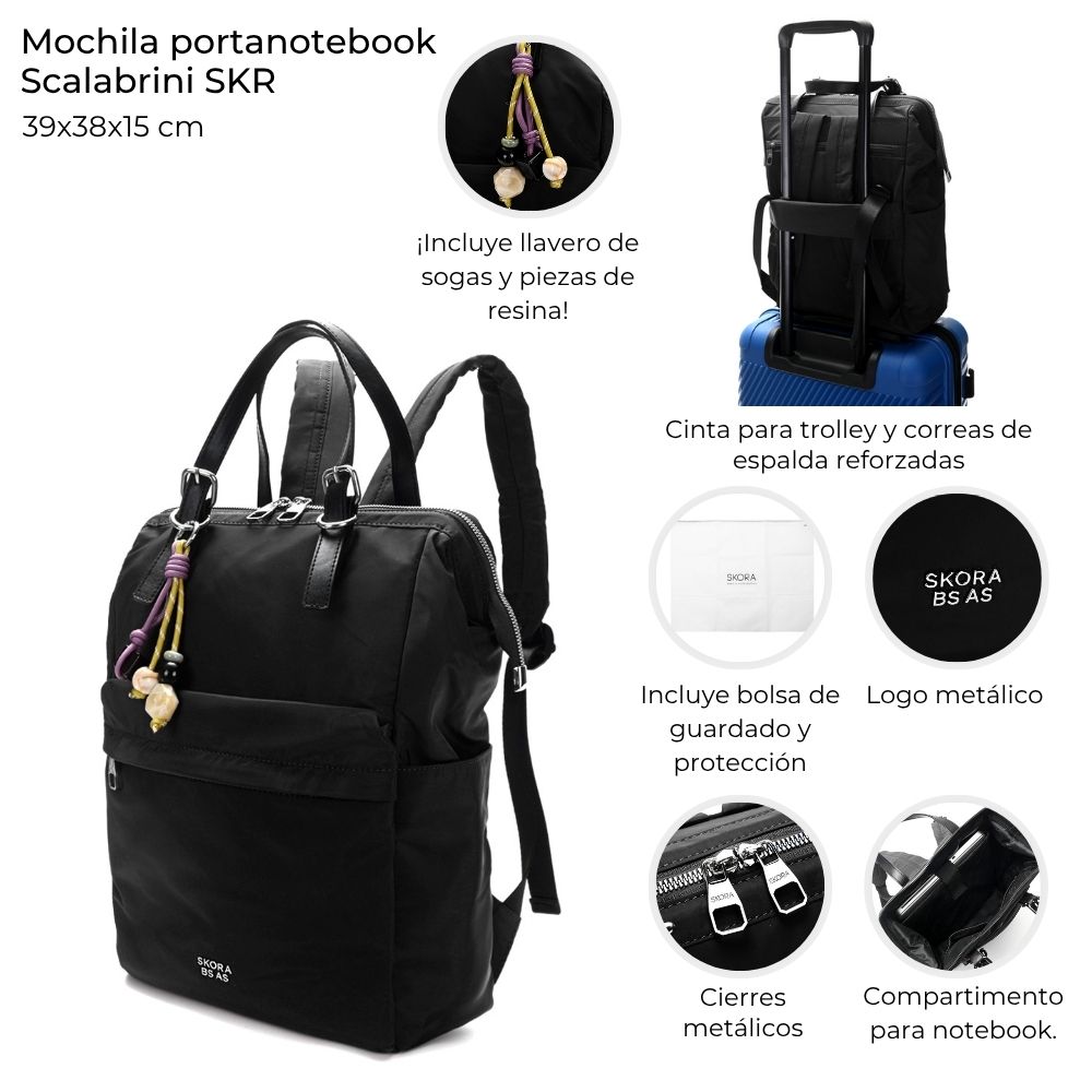 Mochila portanotebook Scalabrini Skora - 47993 - Imagen 2