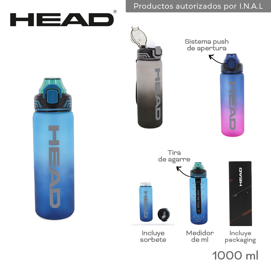 Botella Head 1000 ml. - 31371 - Imagen 2