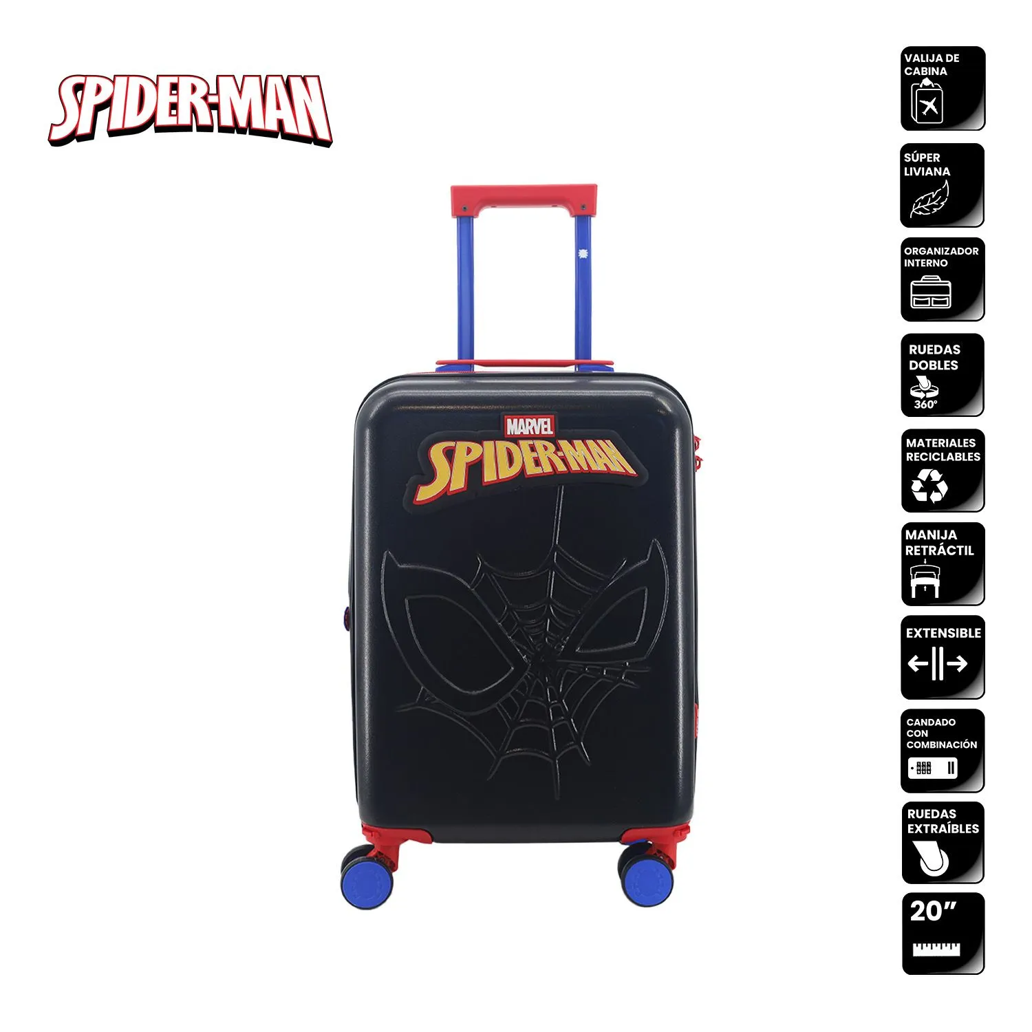 Valija carry on Spiderman 20'' ABS - 75.33003N2 - Imagen 2